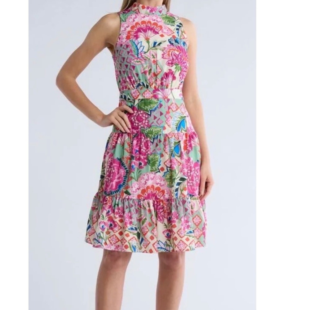 Women's Eliza J Nordstrom sleeveless mock mini dress new with tags size 12 lined
